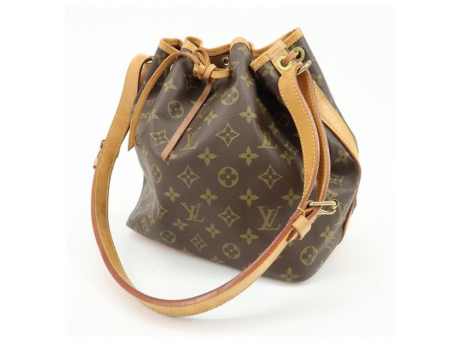 Borsa a tracolla Louis Vuitton Monogram Petit Noe Brown M42226 - vista 3