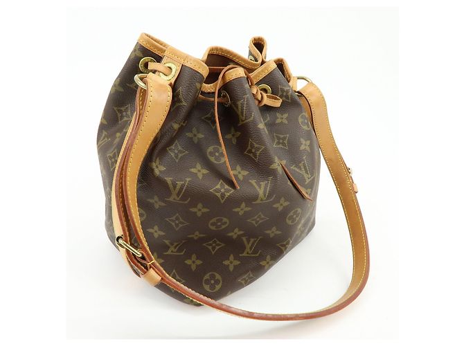 Borsa a tracolla Louis Vuitton Monogram Petit Noe Brown M42226 - vista 4