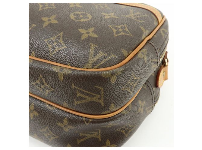 Borsa a tracolla Louis Vuitton Monogram Reporter PM Marrone M45254 - vista 10