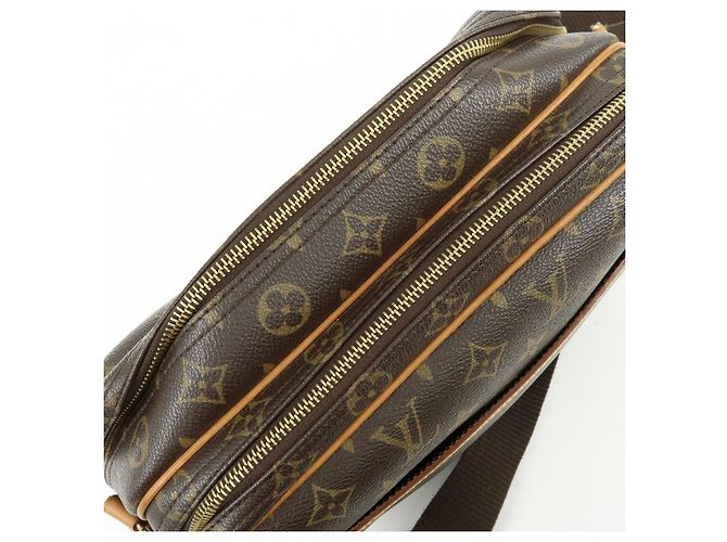 Borsa a tracolla Louis Vuitton Monogram Reporter PM Marrone M45254 - vista 16