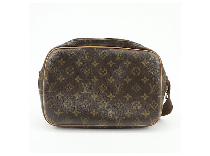 Borsa a tracolla Louis Vuitton Monogram Reporter PM Marrone M45254 - vista 2