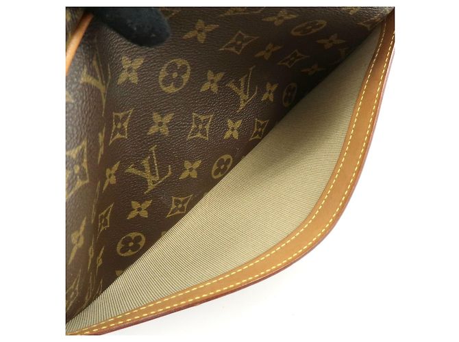 Borsa a tracolla Louis Vuitton Monogram Reporter PM Marrone M45254 - vista 22