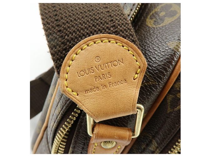 Borsa a tracolla Louis Vuitton Monogram Reporter PM Marrone M45254 - vista 23