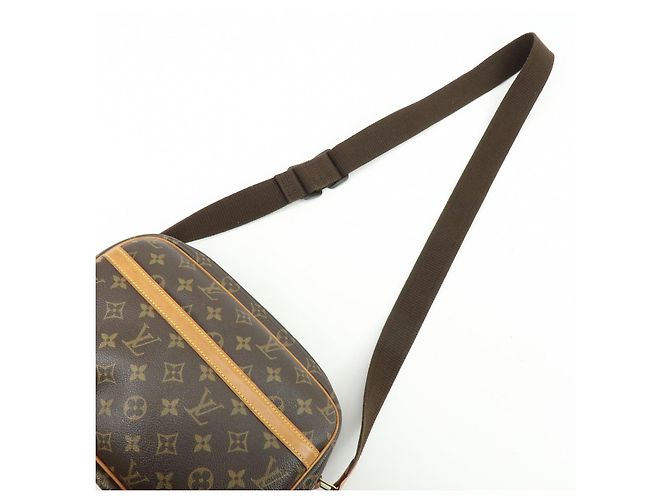 Borsa a tracolla Louis Vuitton Monogram Reporter PM Marrone M45254 - vista 6
