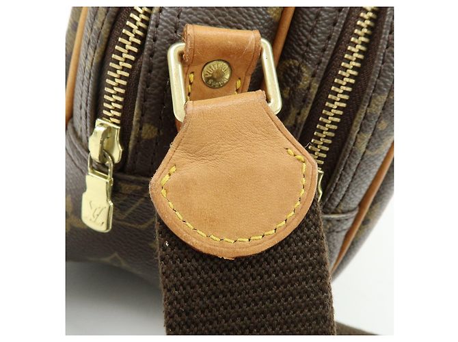 Borsa a tracolla Louis Vuitton Monogram Reporter PM Marrone M45254 - vista 9