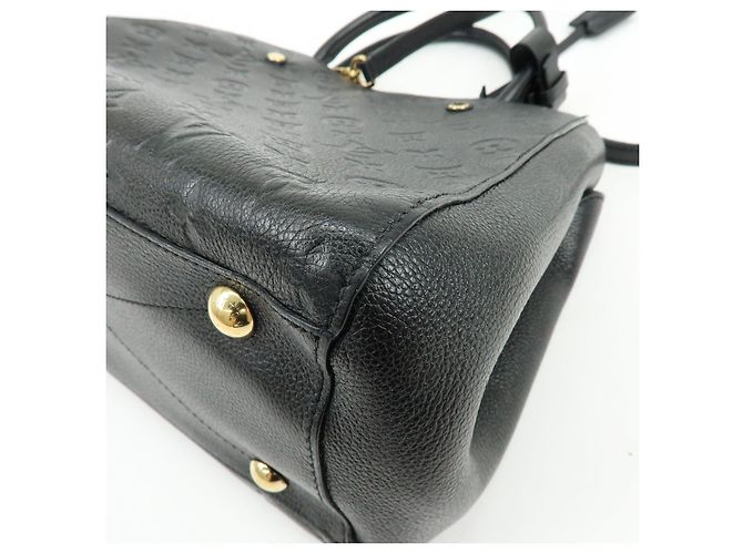 Louis Vuitton Monogram Empreinte Montaigne MM 2Way Hand Bag Noir M41048 - vista 13