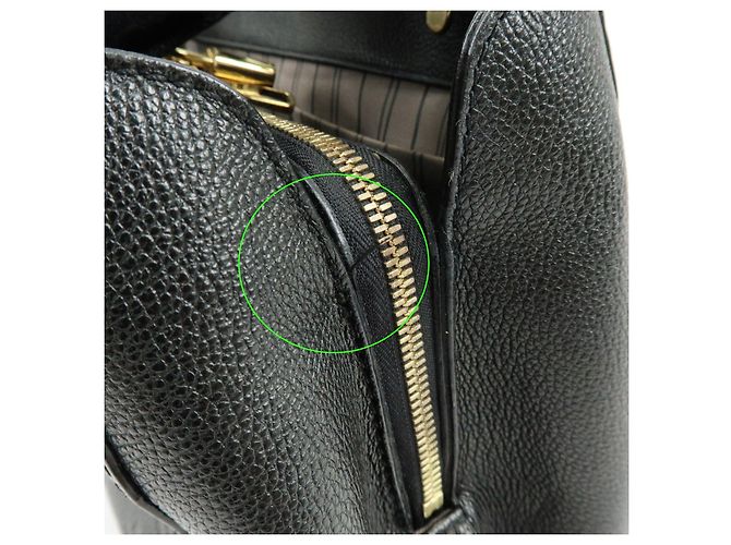 Louis Vuitton Monogram Empreinte Montaigne MM 2Way Hand Bag Noir M41048 - vista 17