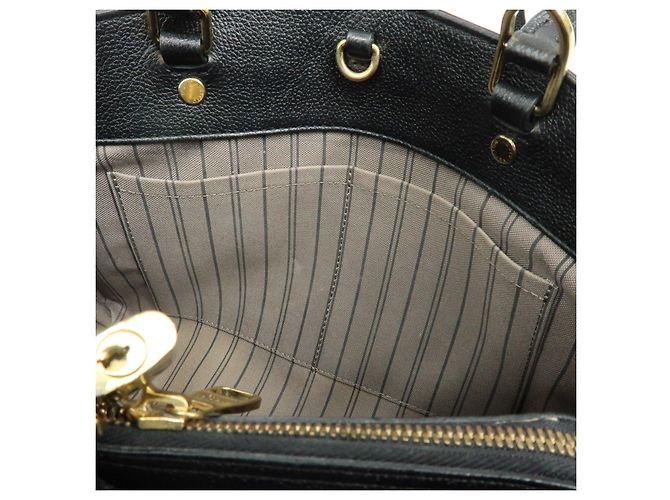 Louis Vuitton Monogram Empreinte Montaigne MM 2Way Hand Bag Noir M41048 - vista 20