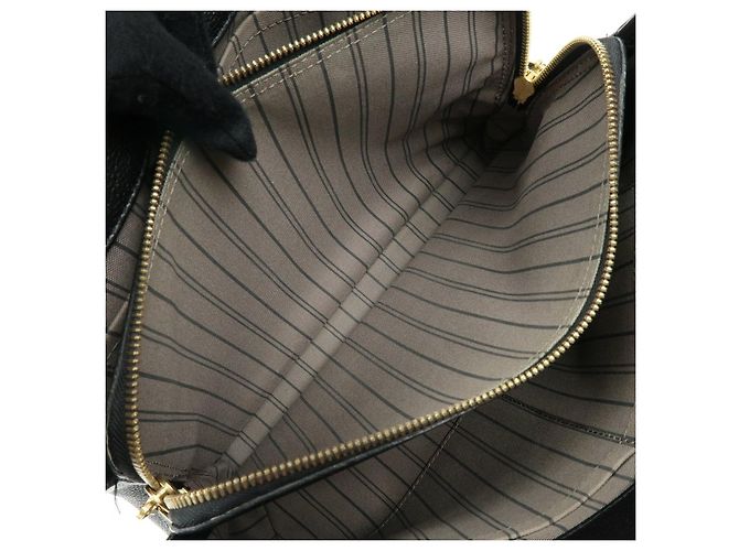 Louis Vuitton Monogram Empreinte Montaigne MM 2Way Hand Bag Noir M41048 - vista 22