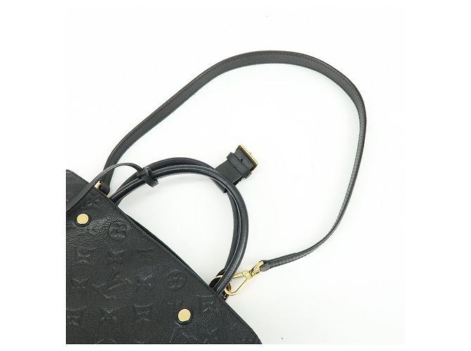 Louis Vuitton Monogram Empreinte Montaigne MM 2Way Hand Bag Noir M41048 - vista 6