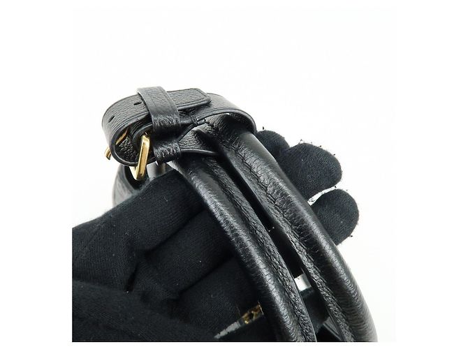 Louis Vuitton Monogram Empreinte Montaigne MM 2Way Hand Bag Noir M41048 - vista 9