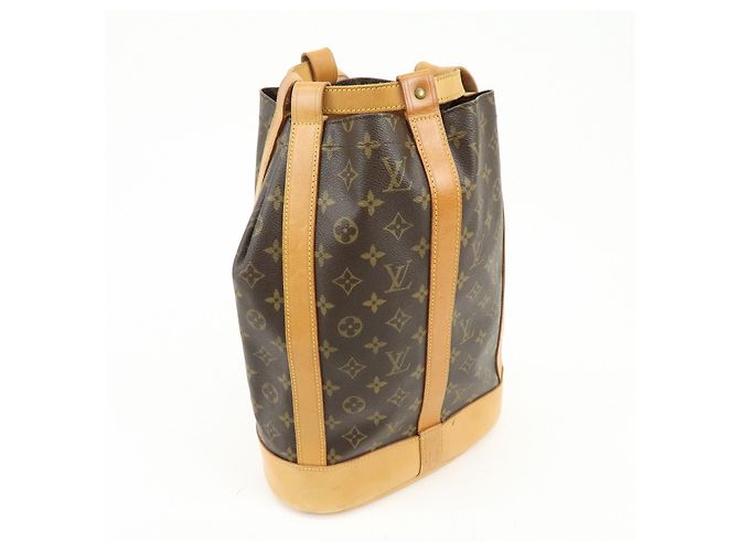 Louis Vuitton Monogram Randonnee PM Laundry Shoulder Bag Brown M42243 - vista 4