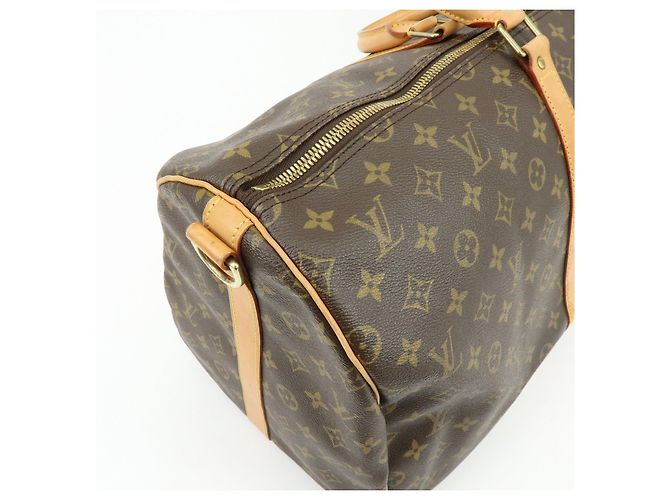 Louis Vuitton Monogram Keep All Bandouliere 55 Boston Bag Brown M41414 - vista 18