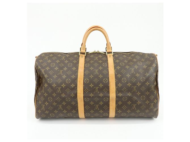 Louis Vuitton Monogram Keep All Bandouliere 55 Boston Bag Brown M41414 - vista 2