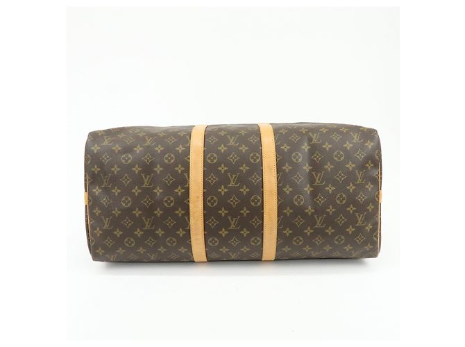 Louis Vuitton Monogram Keep All Bandouliere 55 Boston Bag Brown M41414 - vista 5