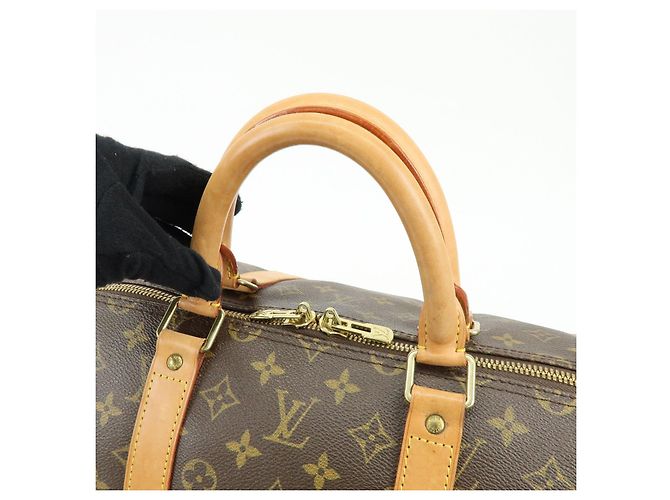 Louis Vuitton Monogram Keep All Bandouliere 55 Boston Bag Brown M41414 - vista 7