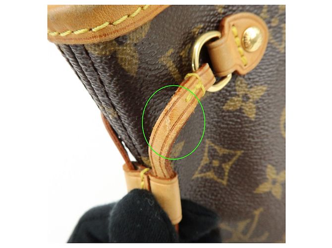 Borsa a Mano Louis Vuitton Monogram Neverfull PM Marrone M40155 - vista 15
