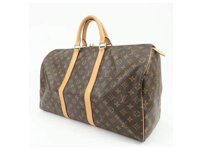 Louis Vuitton Monogram Keep All 50 Boston Bag Brown M41426 - vista 3