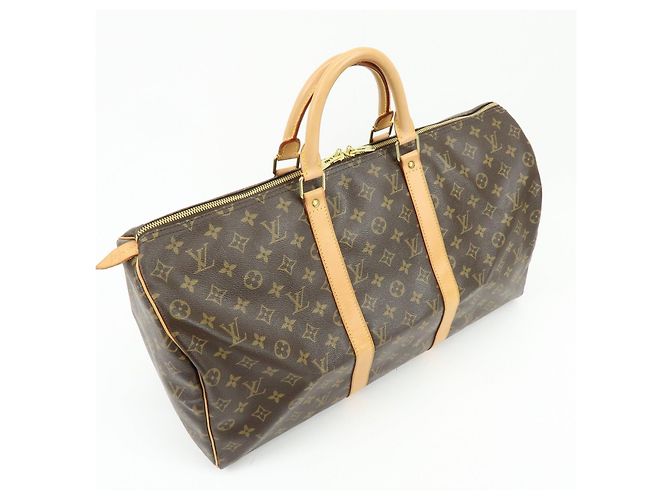 Louis Vuitton Monogram Keep All 50 Boston Bag Brown M41426 - vista 4