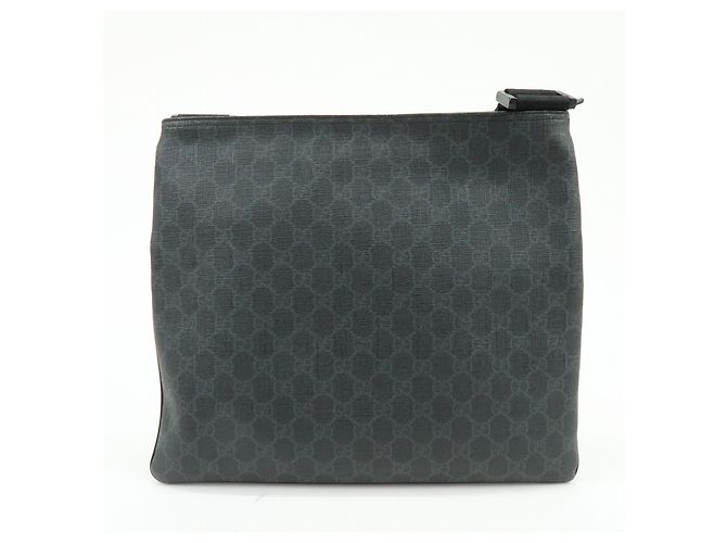 Borsa a tracolla e borsa a spalla GUCCI GG Supreme in pelle Nero 162904 - vista 2