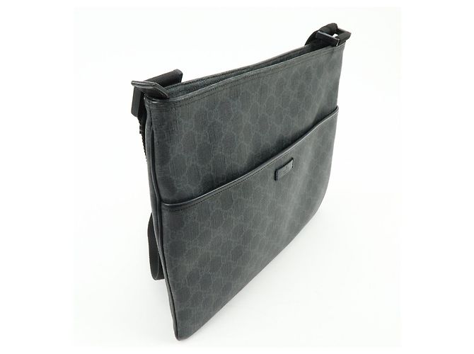 Borsa a tracolla e borsa a spalla GUCCI GG Supreme in pelle Nero 162904 - vista 4