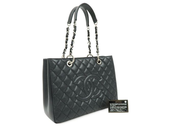 CHANEL GST COCO Mark Matelasse Caviarskin Chain Shoulder Bag A50995 - vista 12