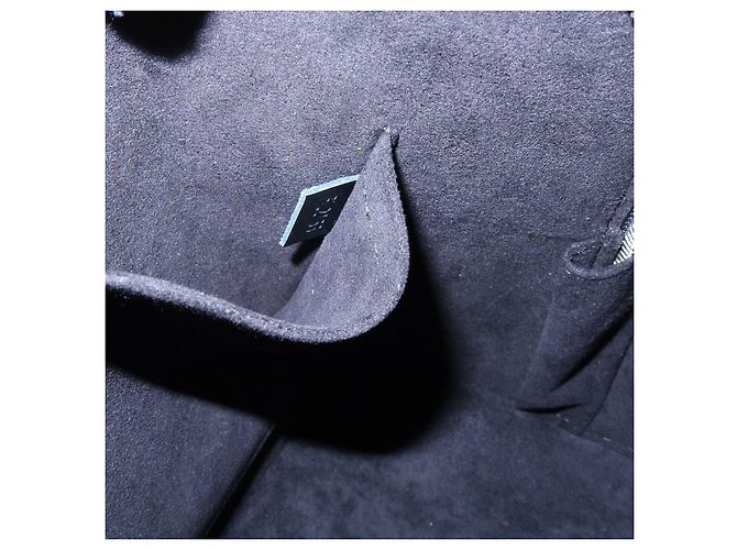 Borsa a mano Louis Vuitton Alma PM in pelle Denim Epi Blu M50835 - vista 12