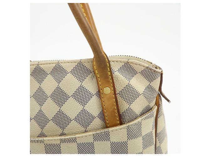 Borsa a Tracolla Louis Vuitton Damier Azur Canvas Figheri PM N41176 - vista 10