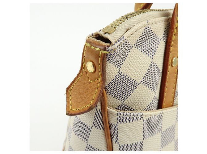 Borsa a Tracolla Louis Vuitton Damier Azur Canvas Figheri PM N41176 - vista 17