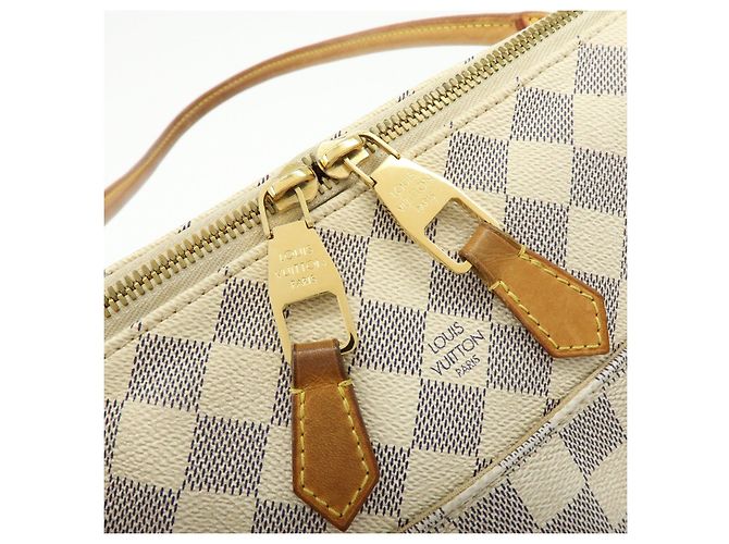 Borsa a Tracolla Louis Vuitton Damier Azur Canvas Figheri PM N41176 - vista 19