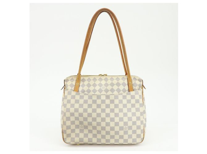 Borsa a Tracolla Louis Vuitton Damier Azur Canvas Figheri PM N41176 - vista 2