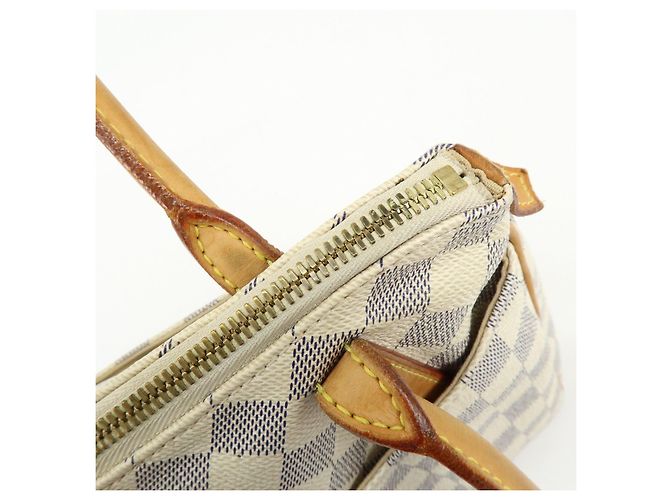 Borsa a Tracolla Louis Vuitton Damier Azur Canvas Figheri PM N41176 - vista 20