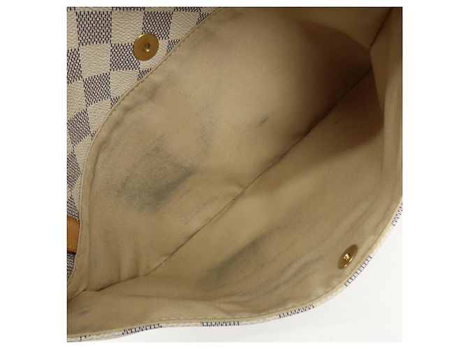 Borsa a Tracolla Louis Vuitton Damier Azur Canvas Figheri PM N41176 - vista 22