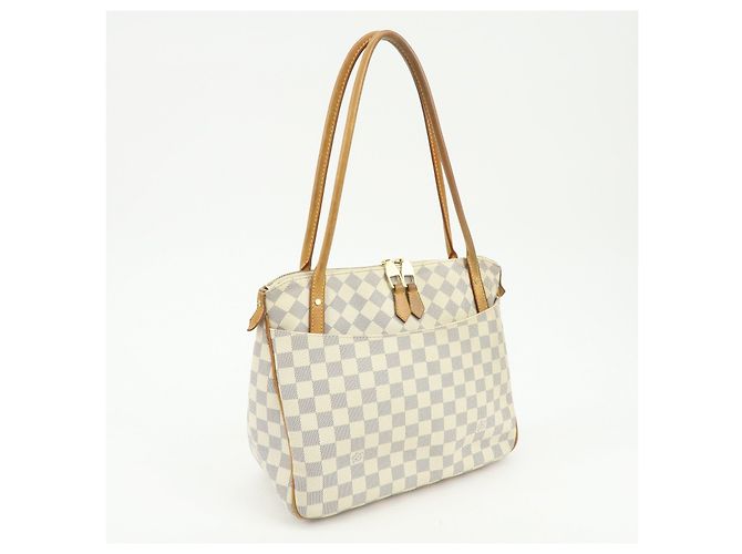 Borsa a Tracolla Louis Vuitton Damier Azur Canvas Figheri PM N41176 - vista 4