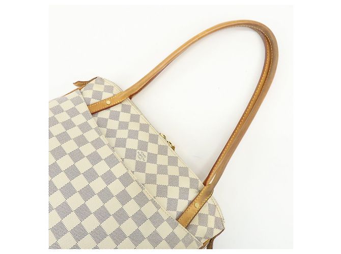Borsa a Tracolla Louis Vuitton Damier Azur Canvas Figheri PM N41176 - vista 6