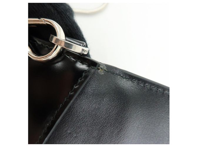 Cartera Larga Clutch con Cadena de Piel Spazzolato PRADA Negra 1MF175 - vista 19