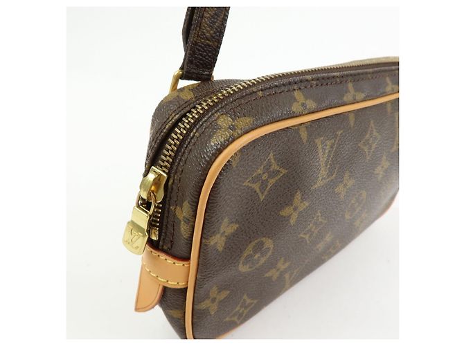 Borsa Louis Vuitton Monogram Pochette Marly Bandouliere Brown M51828 - vista 13