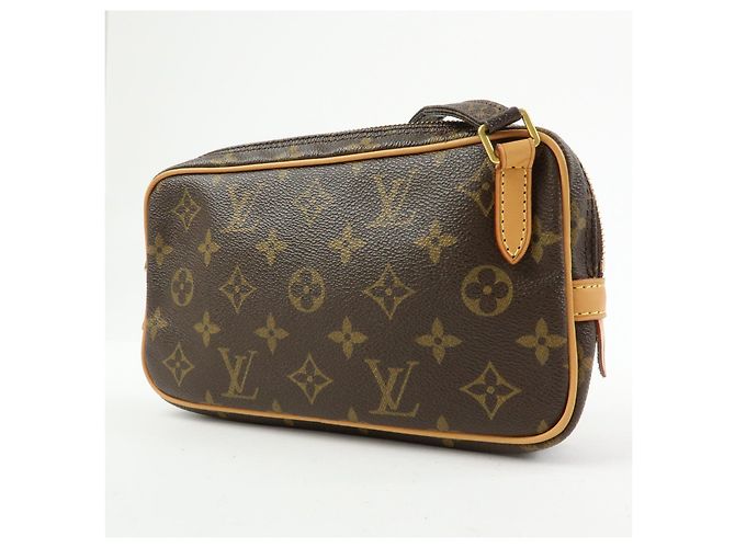 Borsa Louis Vuitton Monogram Pochette Marly Bandouliere Brown M51828 - vista 3