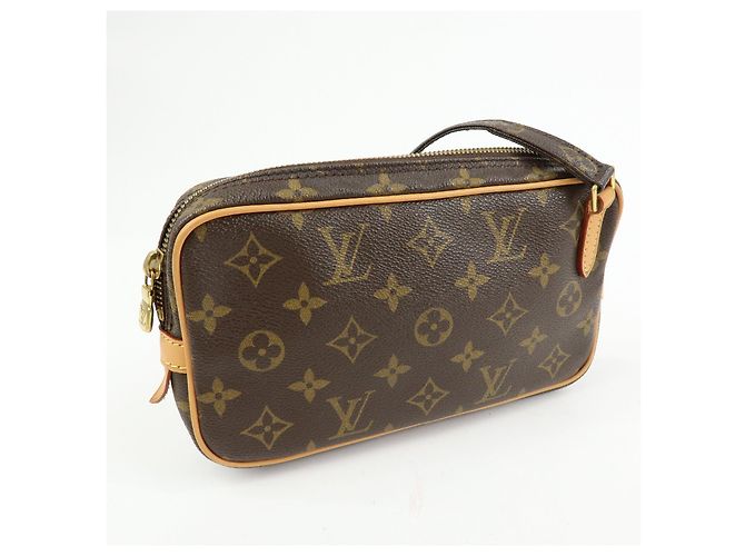 Borsa Louis Vuitton Monogram Pochette Marly Bandouliere Brown M51828 - vista 4