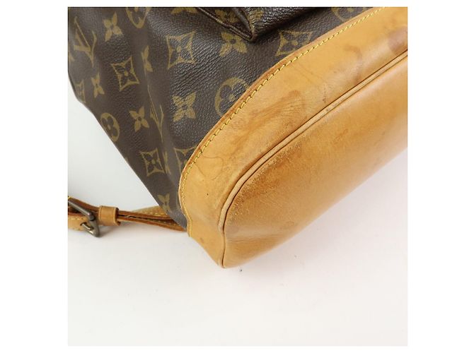 Zaino Louis Vuitton Monogram Montsouris GM Brown M51135 - vista 10