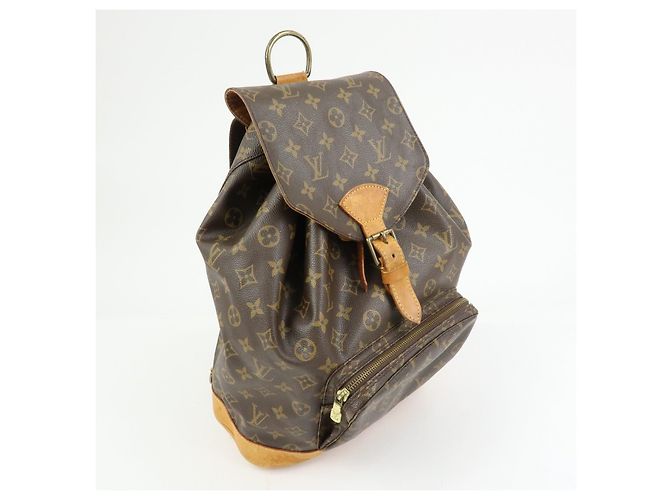Zaino Louis Vuitton Monogram Montsouris GM Brown M51135 - vista 4