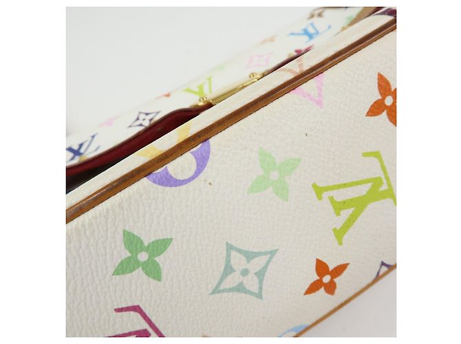 Borsa a spalla Louis Vuitton Monogram Multicolor Sologne Blanc M92661 - vista 18