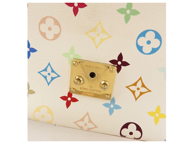 Borsa a spalla Louis Vuitton Monogram Multicolor Sologne Blanc M92661 - vista 19