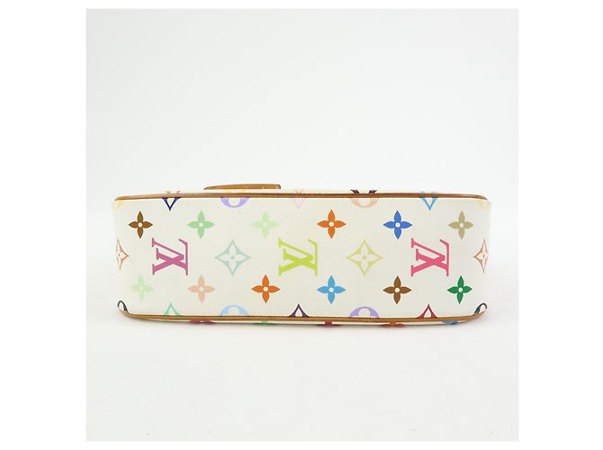 Borsa a spalla Louis Vuitton Monogram Multicolor Sologne Blanc M92661 - vista 5