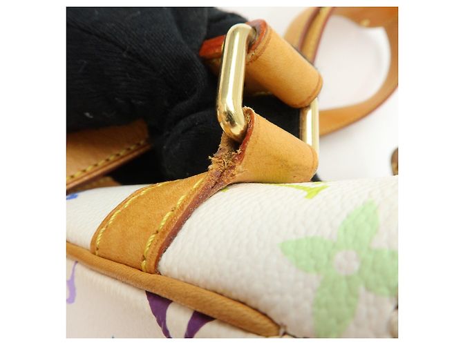 Borsa a spalla Louis Vuitton Monogram Multicolor Sologne Blanc M92661 - vista 8