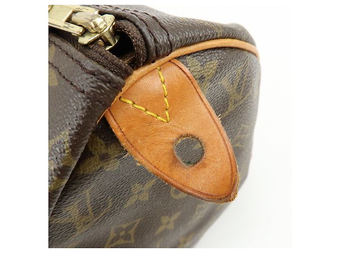 Borsa a Mano Louis Vuitton Monogram Speedy 40 Borsa Boston Marrone M41522 - vista 15
