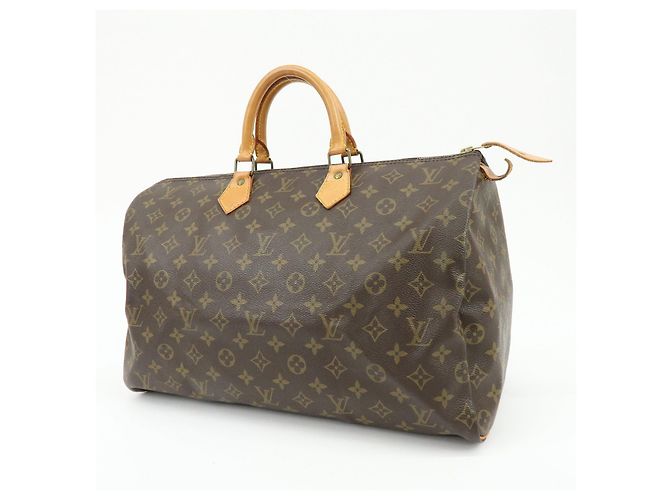 Borsa a Mano Louis Vuitton Monogram Speedy 40 Borsa Boston Marrone M41522 - vista 3