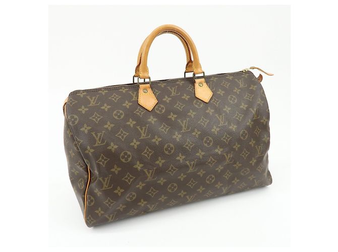 Borsa a Mano Louis Vuitton Monogram Speedy 40 Borsa Boston Marrone M41522 - vista 4