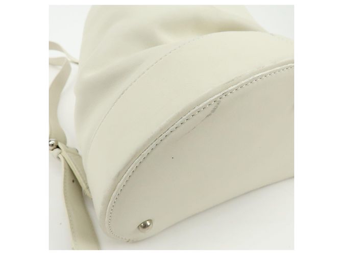 LOEWE Anton Leder-Rucksack Ivory - Ansicht 12