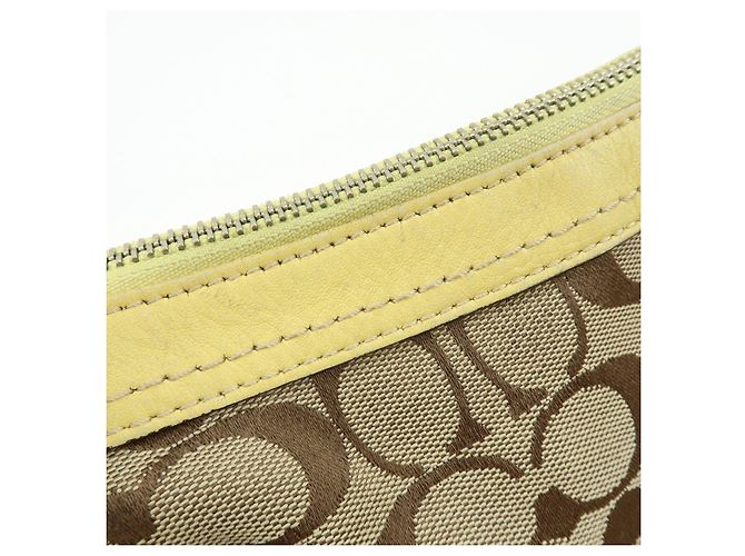 COACH Lotto di 2 borse a tracolla Signature Canvas Leather Beige Rosa - vista 10